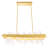 39'' Modern Satin Gold LED Rectangular Chandelier for Kitchen Island, Dining Room, or Bar – Integrated LED-2110281852
