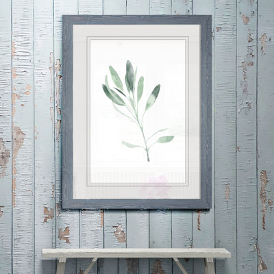 « simple sage ii »-cadre photo imprimé sur verre
