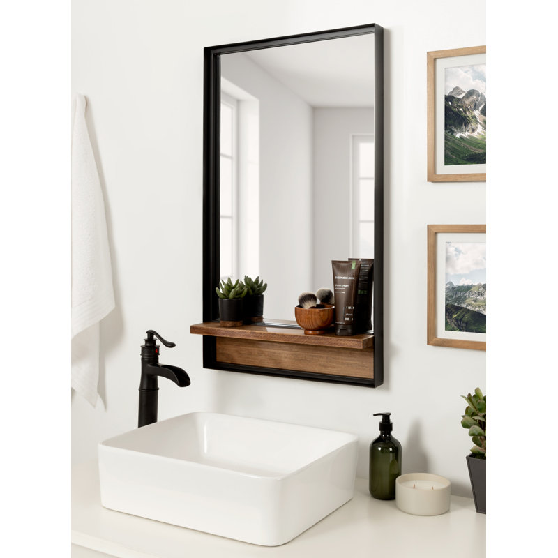 Muirhead Metal Rectangle Mirror with Shelves