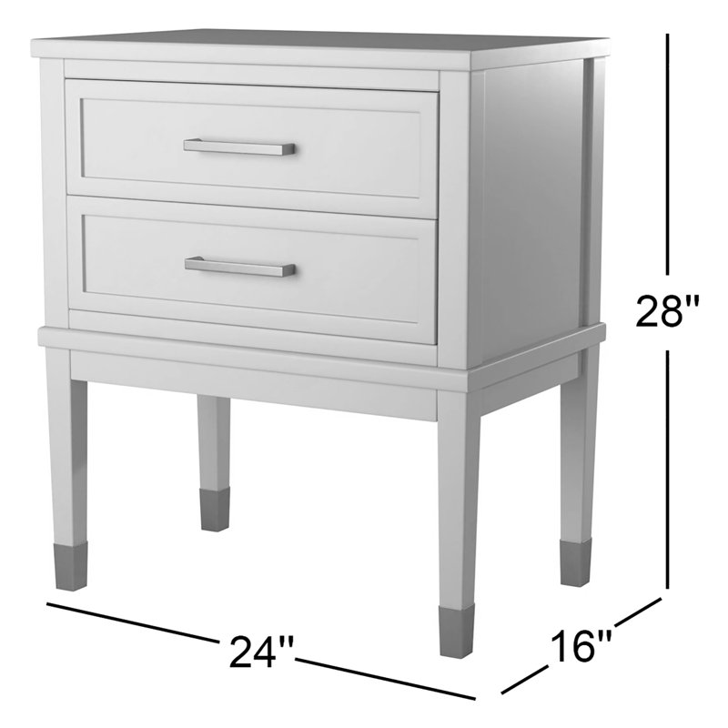 Table de chevet 1 tiroir Averie, Gris