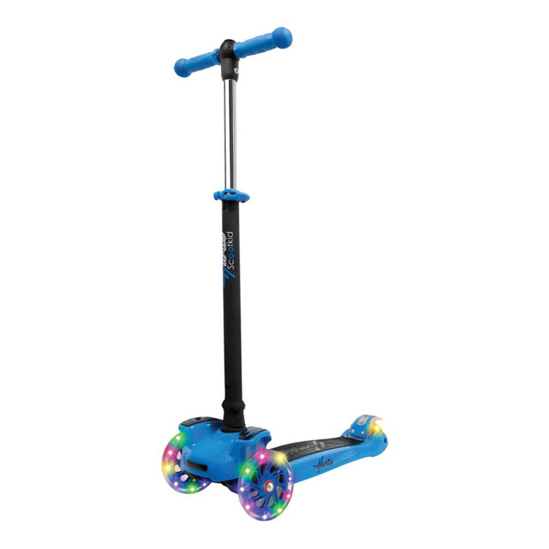 Trottinette à 3 roues Hurtle Scootkid, bleu et rose (paquet de 2)