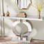 Trustin 43.11" W Mirrored Console Table with O-Shaped Base-458042589