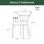 Solid Wood Wing Back Side Chair-1749024010-1749024009