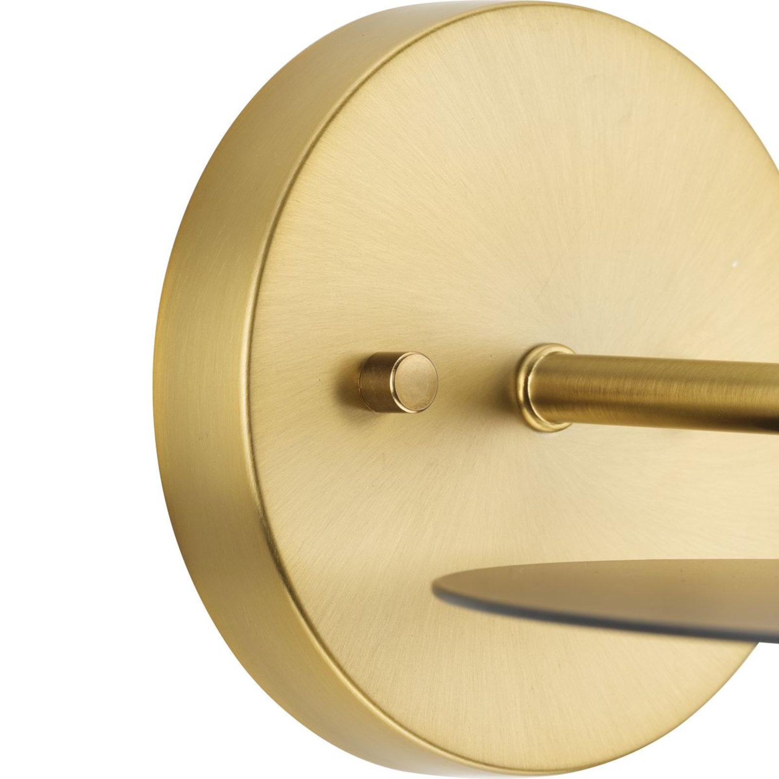 Single Light Armed Sconce, Brushed Bronze