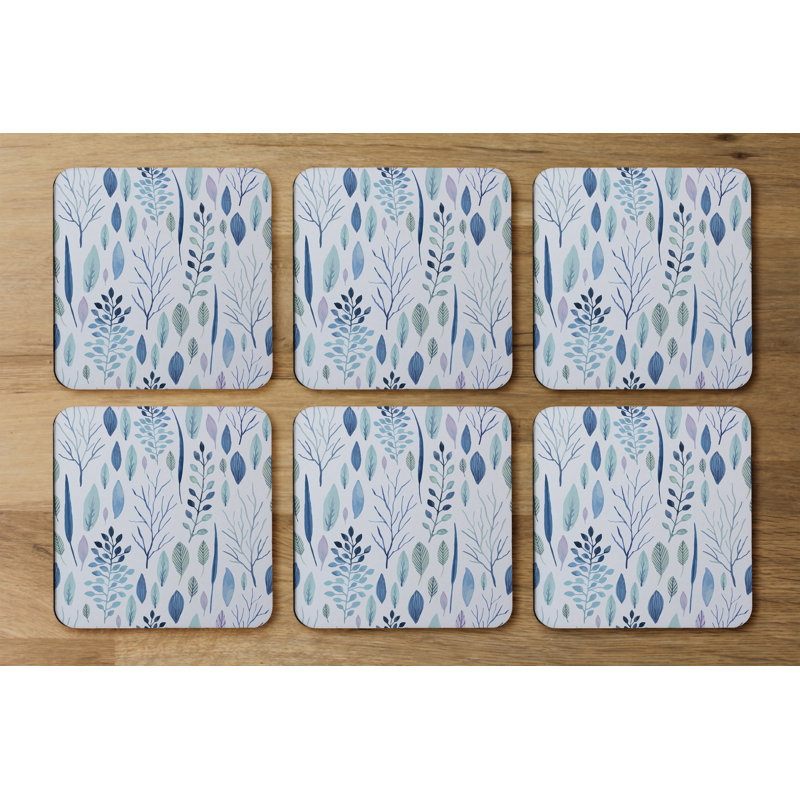 Square 6 Piece Coaster Set