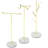 3 Pcs Tabletop Metal Wire Jewelry Stand