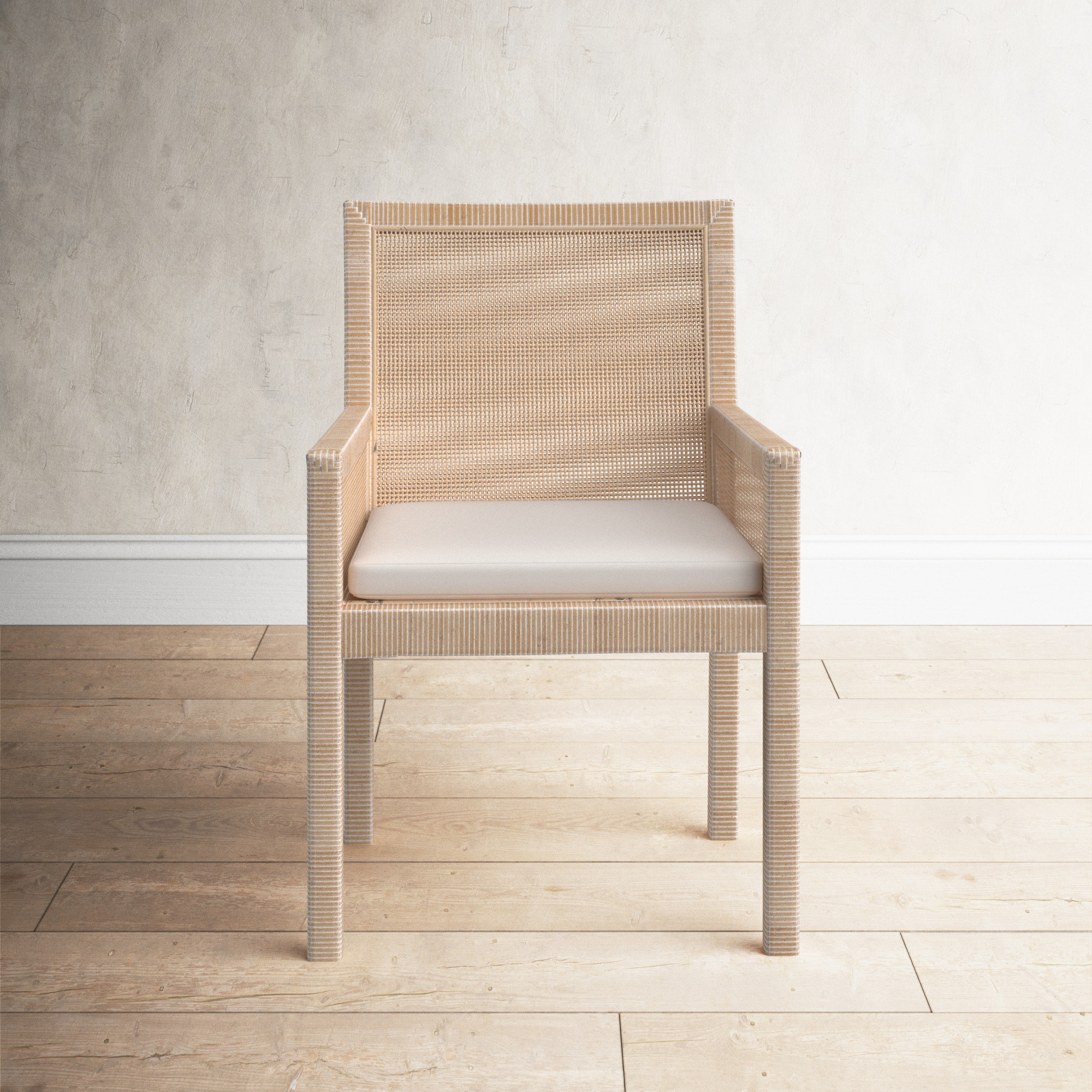 Tenerife Upholstered Armchair, Oak
