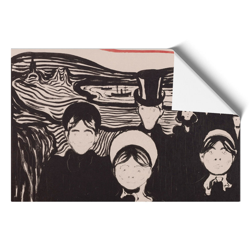 Angst by Edvard Munch - Frameless Print, 42cm H x 59cm W x 0.1cm D