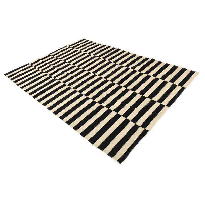 Tapis noir et blanc Jessen