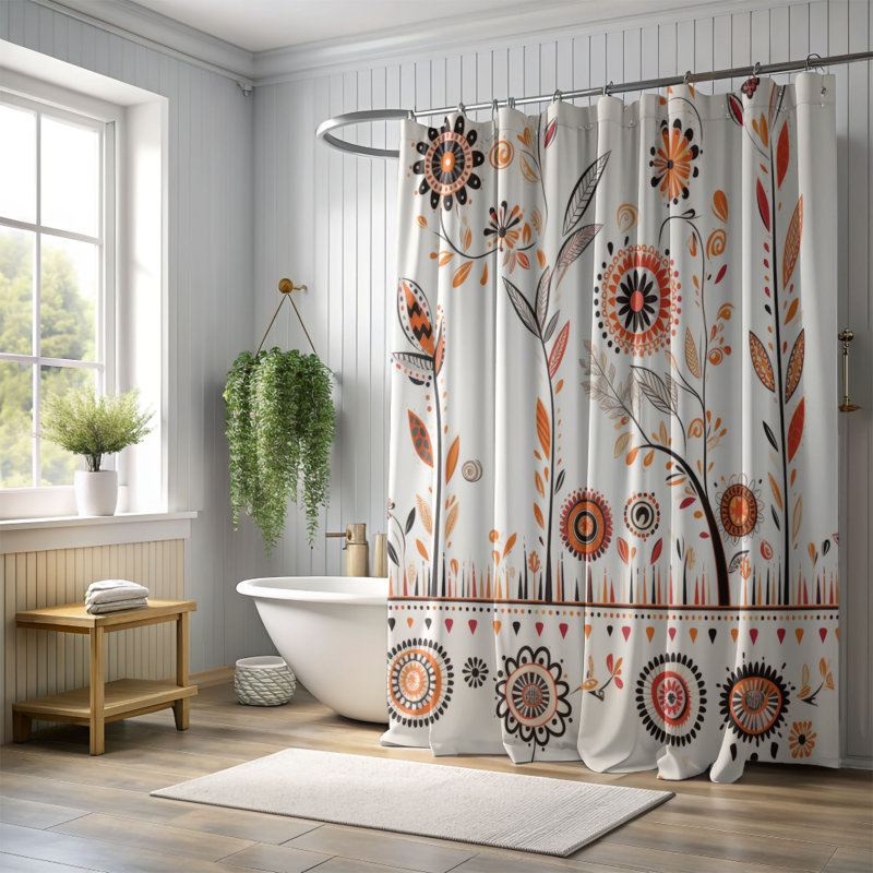 Rideau de douche Shinnick, H 74 po x l 71 po