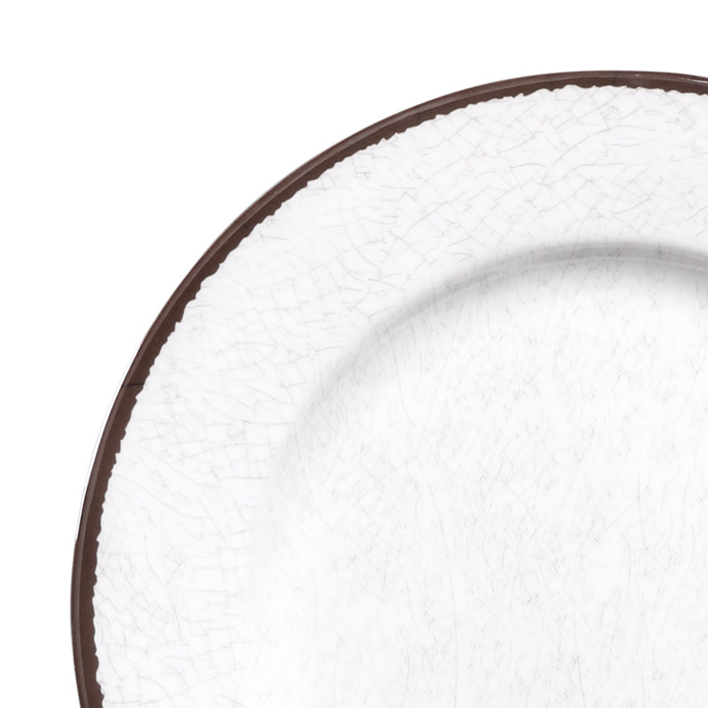 Mojave Round Crackle Vintage 8.5" Melamine Salad Plate