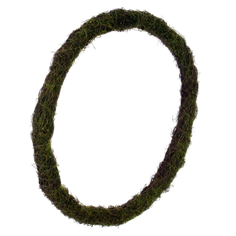 Vickerman 24"H Circular Twig Wreath. Made of natural twigs with a hint of artificial moss.