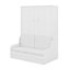 Grand lit escamotable mural avec coussin-114359502