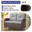 7-Pieces Outdoor Conversation Set with Glider Loveseat and Cushions-102671866-124834797