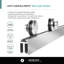 Porte de douche coulissante double sans cadre l 60 po x H 80 po-101025382