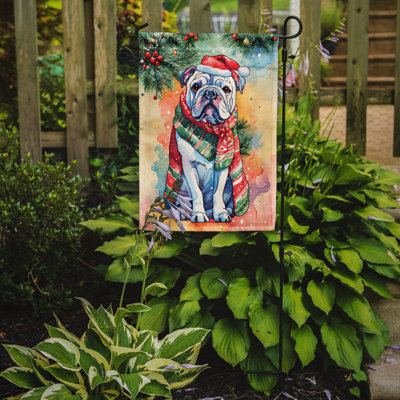 Drapeau de Noël du bouledogue anglais