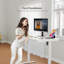 Bureau debout à hauteur ajustable en verre trempé, bureau d'ordinateur avec tiroir et charge USB-977658439-978523218