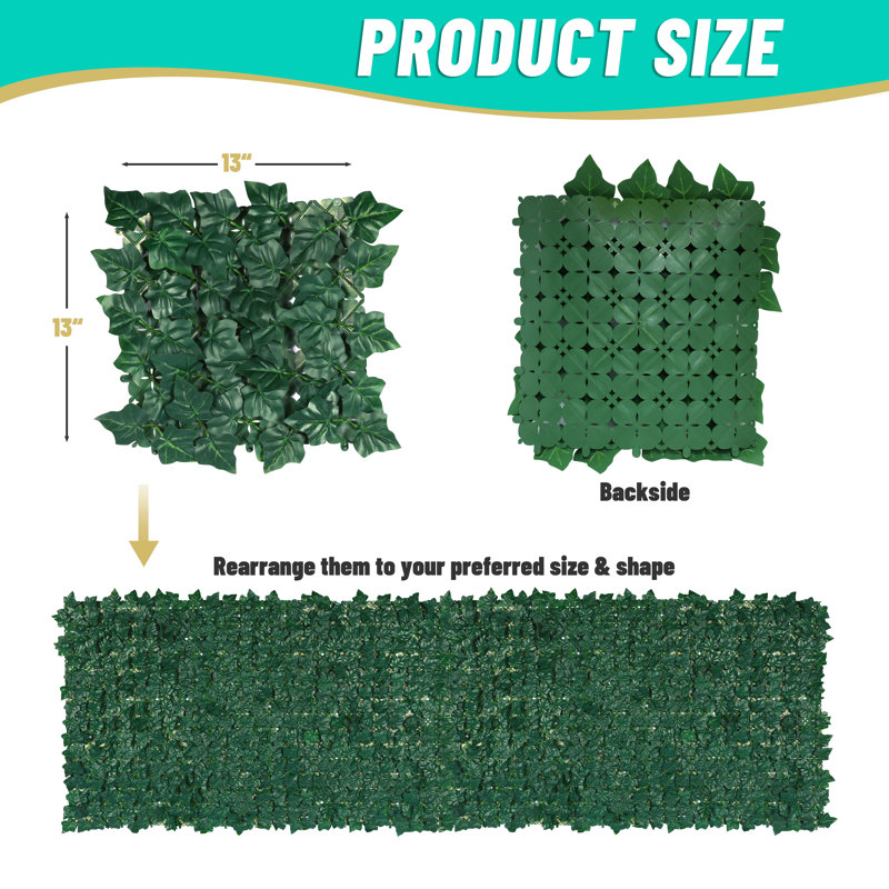 Polyethylene Plastic Fence Panels, 14 ft x 3 ft