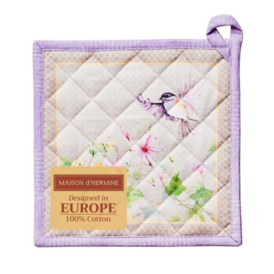 Maison d'Hermine Magnolia Mornings 100% Pot Holder Single - 8" x 8"
