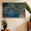 Iris et eau sur toile-92493773-92493776
