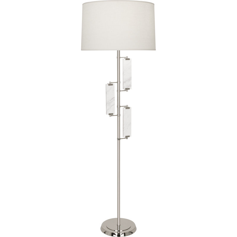 Alston Floor Lamp, Polished Nickel