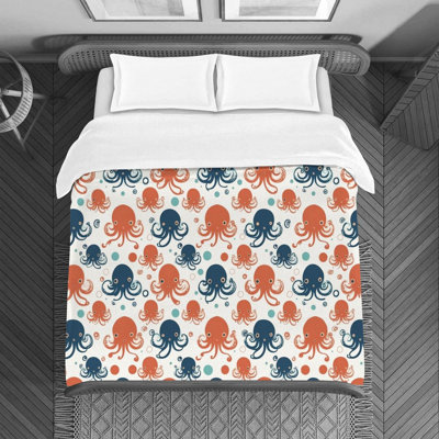 Nautical Octopus Duvet Cover