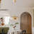 1-Light Pendant Light Glass LED