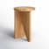 Shayne Solid Wood Abstract End Table