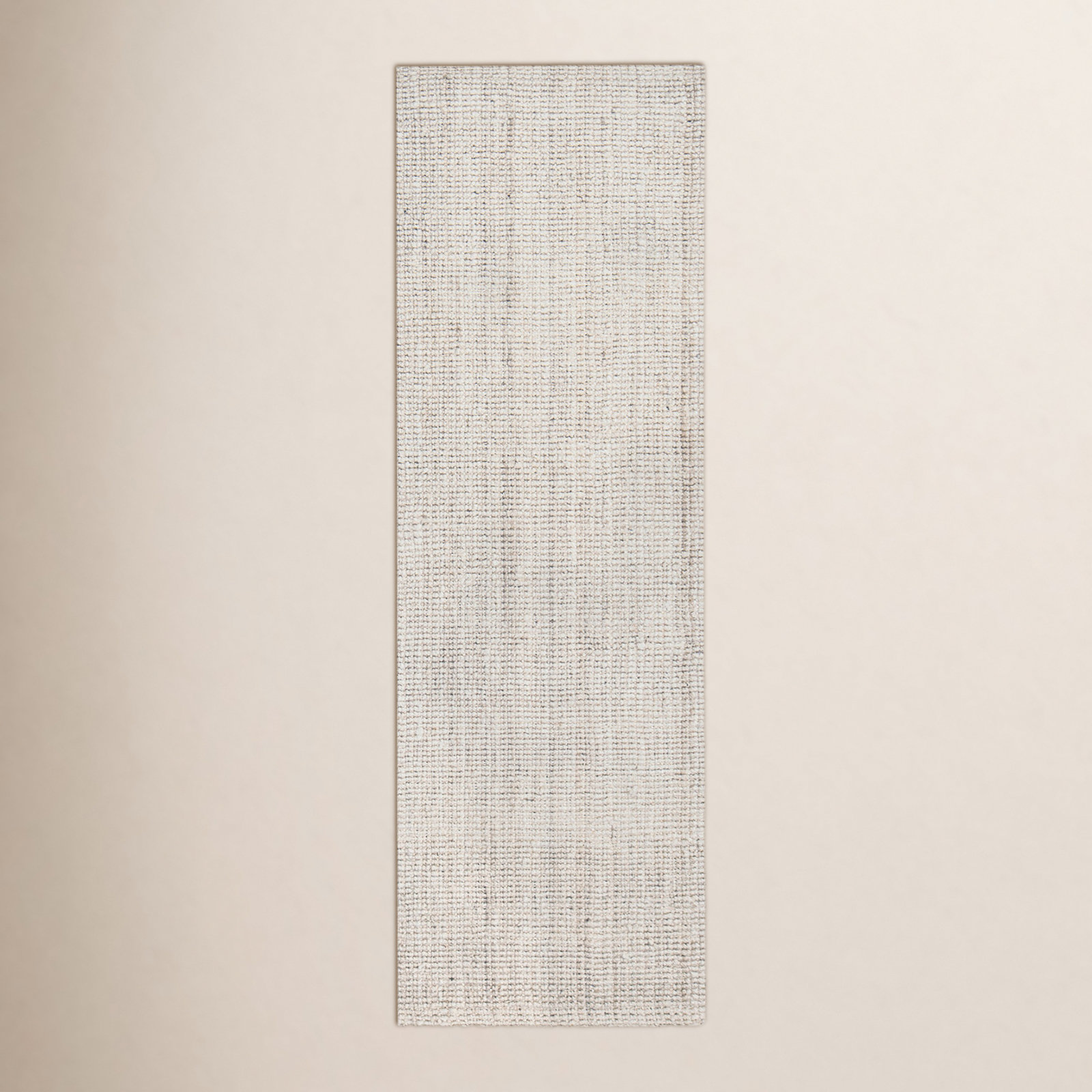Asta Ivory Hand-Woven Flatweave Jute Rug, Runner 2'6" x 6'