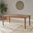  Dining Table with Square Leg, Elegant Dining Table for Dining Room and Kitchen, Walnut