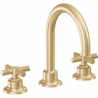 Descanso 8" Widespread Lavatory Faucet with Cross Knurled Handle