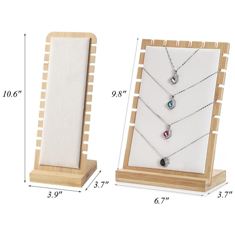 Présentoir à collier pour vente de porte-collier, Beige