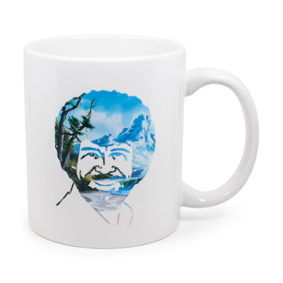 Tasse en céramique Bob Ross Portrait | Peut contenir 11 onces