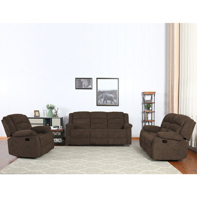 Ensemble de salon inclinable 3 pièces Manneville