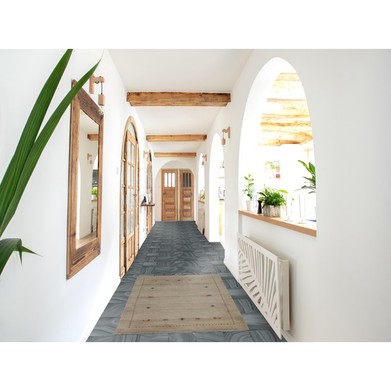 Tapis tribal en laine de style Gabbeh 3 x 5