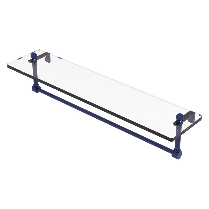 Tablette flottante avec barre à serviettes Prestige Regal, H 5 po x l 22 po x P 5 po, Bleu méditerranéen
