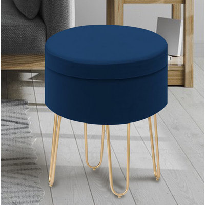 Velvet Ottoman
