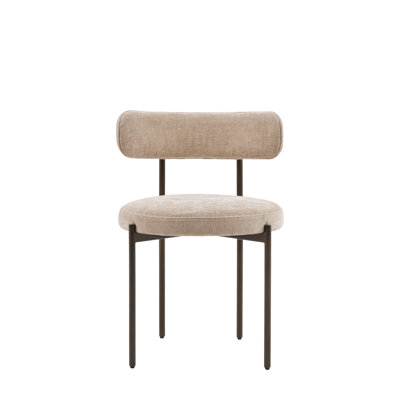 Polyester Blend Upholstered Accent in Natural