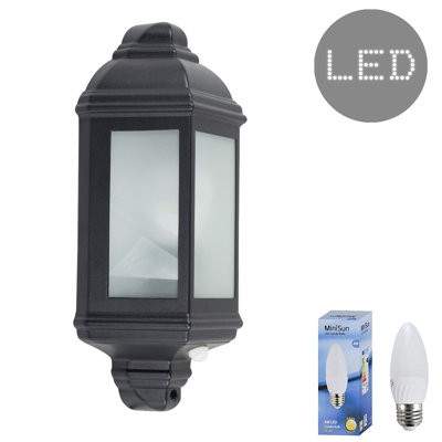 Mattie 1 - Bulb 37 cm H Hardwired Integrated LED Frosted Glass Outdoor Wall Lantern