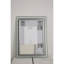 Miroir de salle de bain 48 po x 32 po avec lumières à DEL - brouillard, option à 3 couleurs à intensité variable: fixation murale, horizontale et verticale, verre trempé, revêtement de fabrication rouille