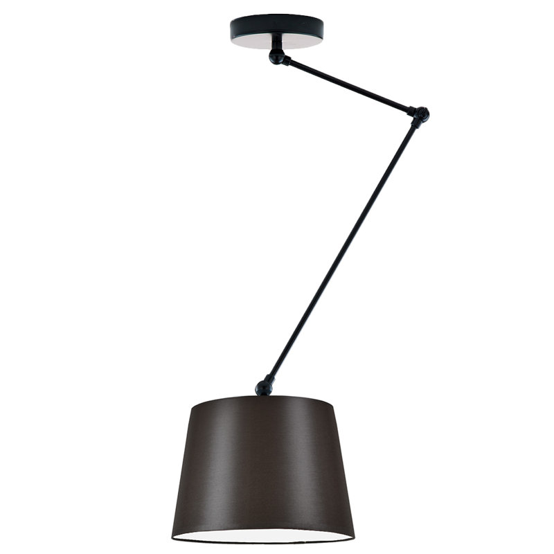 Paun 1 - Light Novelty Chandelier, Brown, Matte Black
