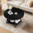 Jahaira Round Coffee Table with 2-Tier Storage Shelves-1625142394