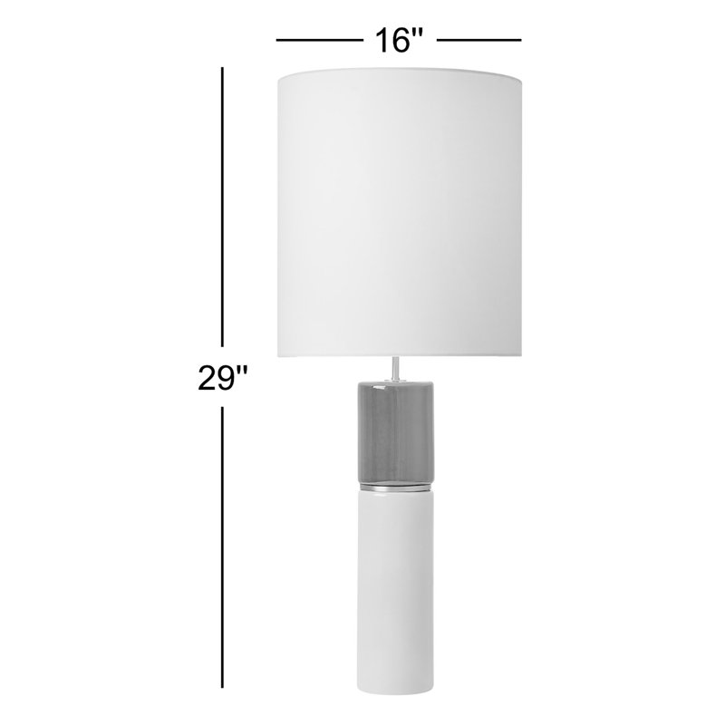 Cade Table Lamp, Polar Blue/Crystal Cobalt
