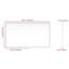 Miroir de salle de bain rectangulaire surdimensionné de 60 po x 36 po avec cadre en noyer