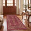 Tapis Mesa2 à médaillon traditionnel, style persan, bordeaux, cuivre, vert, crème, rose, lavable à la machine, antidérapant, à poils courts, pour l'intérieur et l'extérieur, adapté aux animaux domestiques, idéal pour le salon, la chambre, la salle à manger, l'entrée, le couloir ou le bureau.-192196013
