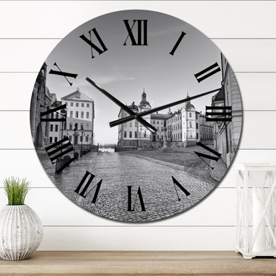 Vue de la ville de Stockholm, Suède - Horloge murale coloniale