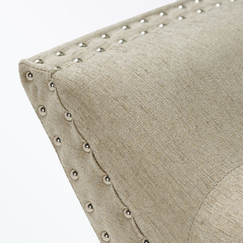 Banc rembourré Cescily, Beige