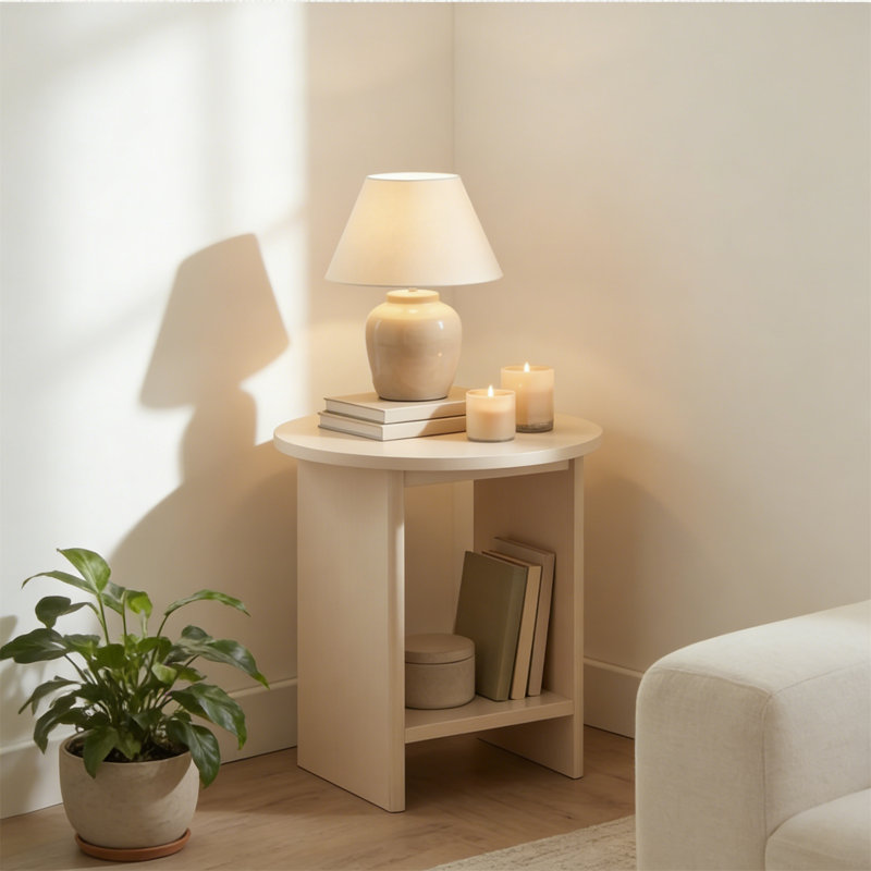 End Table, White
