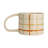 Stoneware Mug With Checkered Pattern