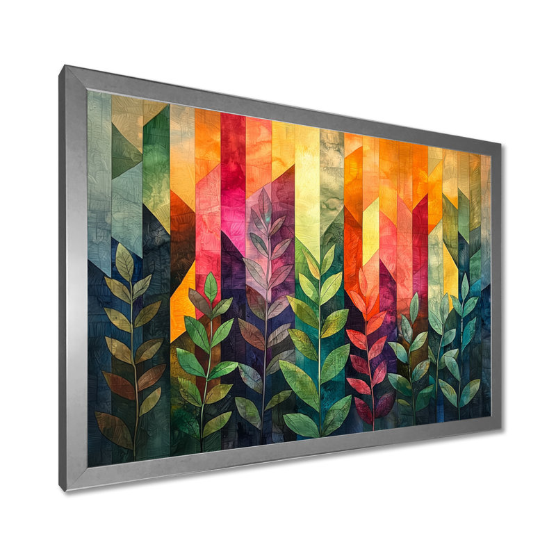 Jacquin - Floral Canvas Art Print, H 24 po x l 32 po, Floater Framed, Natural